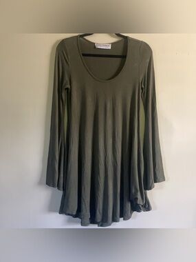 Gypsy Warrior Black Mini Dress with Bell Sleeves